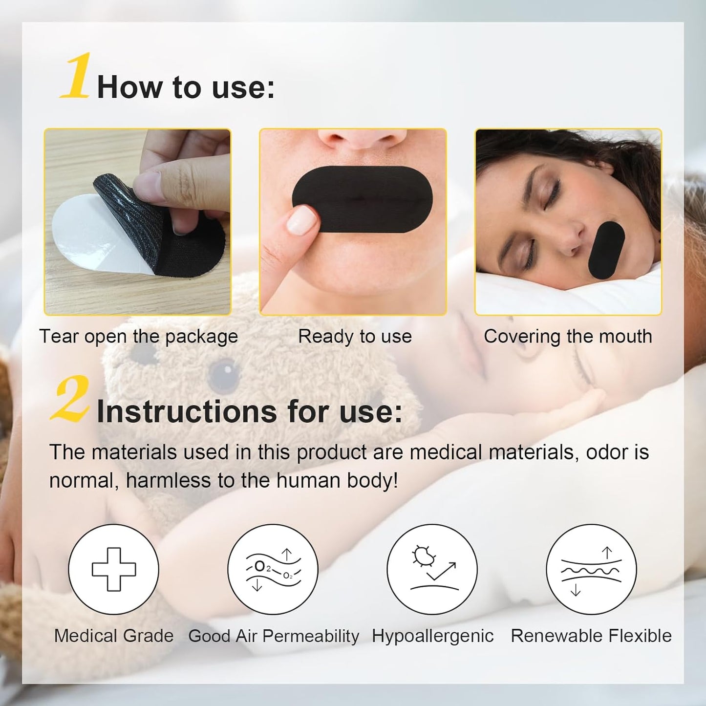 Anti-Snore Mouth Patch